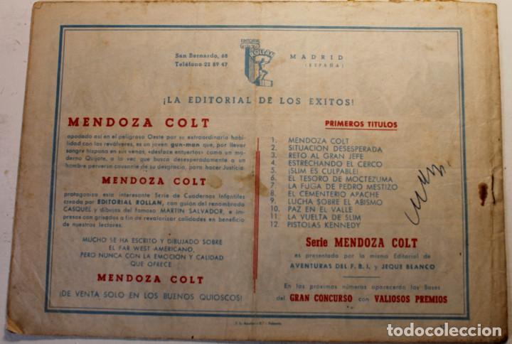 Tebeos: Mendoza Colt, Editorial Rollan 1958, n&uacute;meros 12 y 59 - Foto 6