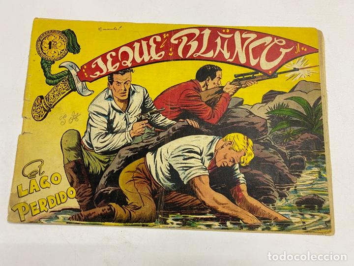 Tebeos: EL JEQUE BLANCO. N&ordm; 109.- EL LAGO PERDIDO. EDITORIAL ROLLAN. - Foto 1