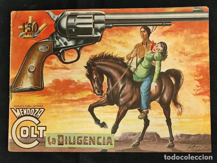 Tebeos: MENDOZA COLT - N&ordm; 49 - LA DILIGENCIA - ORIGINAL - ROLLAN - Foto 1