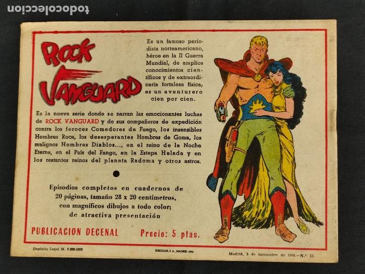 Tebeos: MENDOZA COLT - N&ordm; 55 - EL REY DEL CUCHILLO - ORIGINAL - ROLLAN - Foto 2