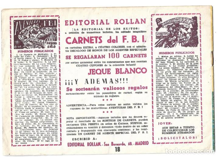 Tebeos: EL JEQUE BLANCO NUM 18 - ORIGINAL - Foto 2