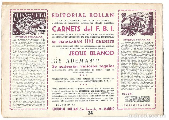 Tebeos: EL JEQUE BLANCO NUM 24 - ORIGINAL - Foto 2
