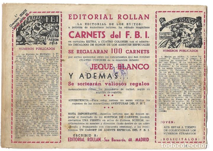 Tebeos: EL JEQUE BLANCO NUM 48 - ORIGINAL - Foto 2