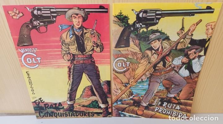 Tebeos: MENDOZA COLT EXTRAORDINARIO - 2 NUMEROS - DE RAZA DE CONQUISTADORES Y LA RUTA PROHIBIDA