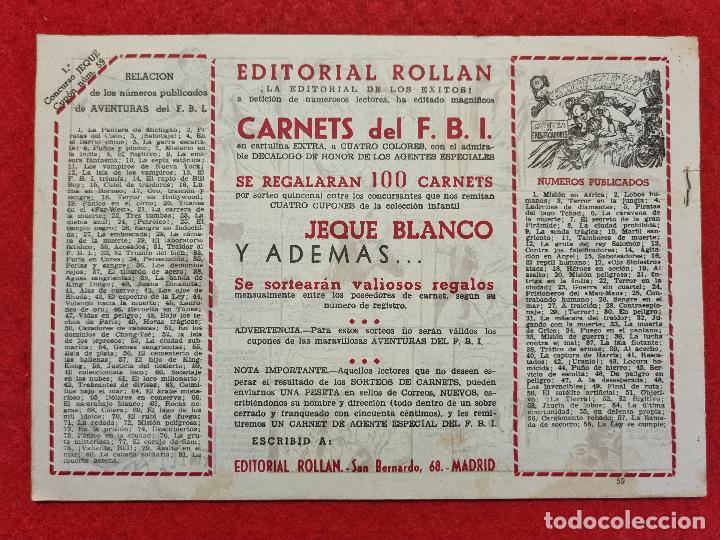 Tebeos: JEQUE BLANCO N&ordm; 59 TEMPLE DE ACERO ORIGINAL TB2 - Foto 2