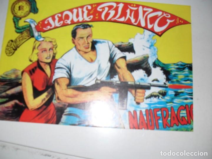 Tebeos: FACSIMIL jeque blanco 121.(de 137).ediciones rollan,a&ntilde;o 1952.IMPECABLE. - Foto 1