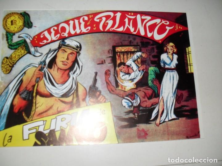 Tebeos: FACSIMIL jeque blanco 100.(de 137).ediciones rollan,a&ntilde;o 1952.IMPECABLE. - Foto 1