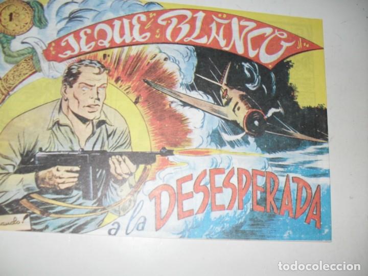 Tebeos: FACSIMIL jeque blanco 47.(de 137).ediciones rollan,a&ntilde;o 1952.IMPECABLE. - Foto 1