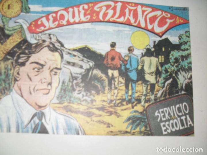 Tebeos: FACSIMIL jeque blanco 45.(de 137).ediciones rollan,a&ntilde;o 1952.IMPECABLE. - Foto 1