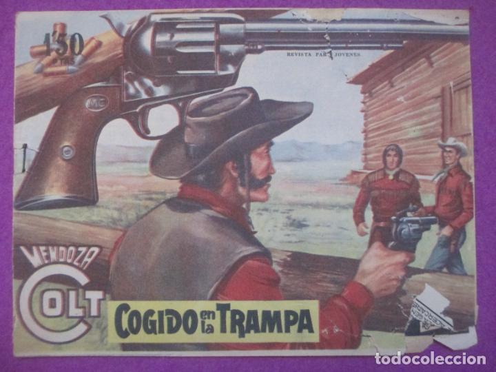 Tebeos: TEBEO MENDOZA COLT COGIDO EN LA TRAMPA 1958 ED. ROLLAN Nº58