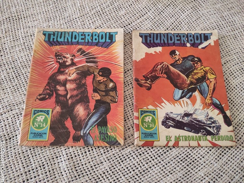 Tebeos: THUNDERBOLT -LOTE DE 2 EJEMPLARES N&ordm; 1, Y 3, - ED. ROLLAN - SERIE AZUL - Foto 1