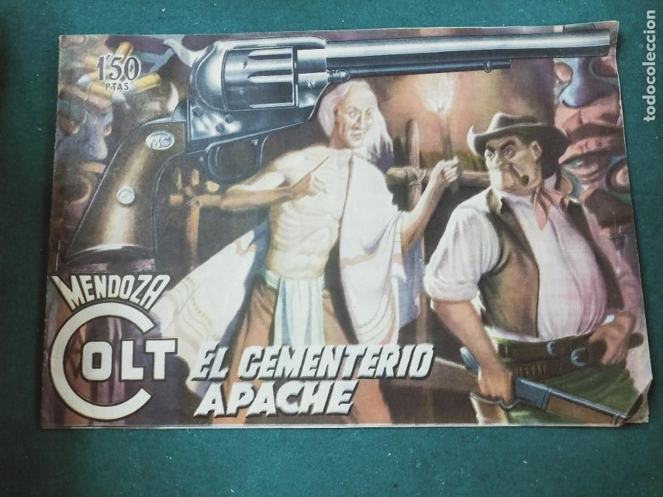 Tebeos: MENDOZA COLT - N&ordm; 8 - EL CEMENTERIO APACHE - ORIGINAL - ROLLAN - Foto 1