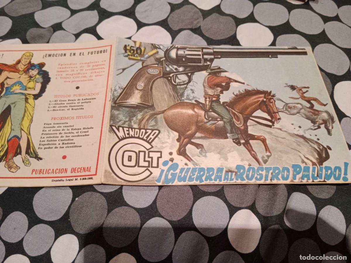 Tebeos: MENDOZA COLT Nº 91 -GUERRA AL ROSTRO PALIDO - EDITORIAL ROLLAN 1959 - ORIGINAL