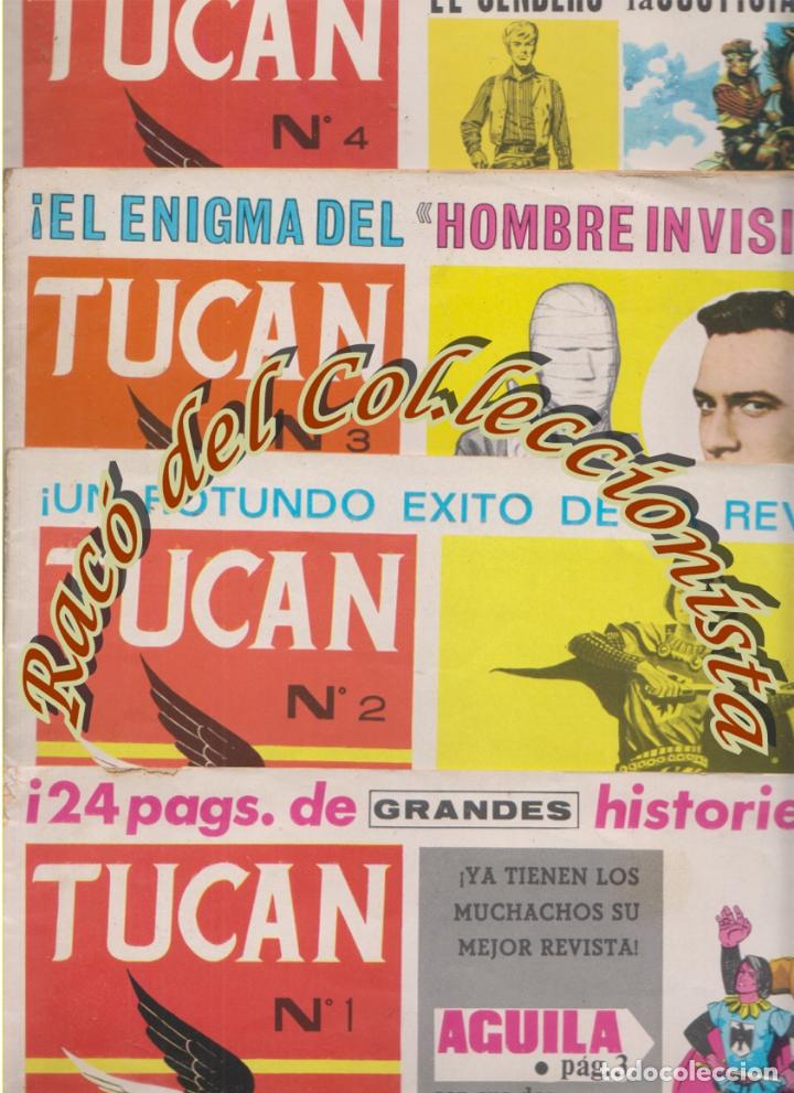 Tebeos: TUCAN NS. 1 , 2 , 3 , Y 4 , EDITORIAL ROLLAN , 1966 - Foto 2