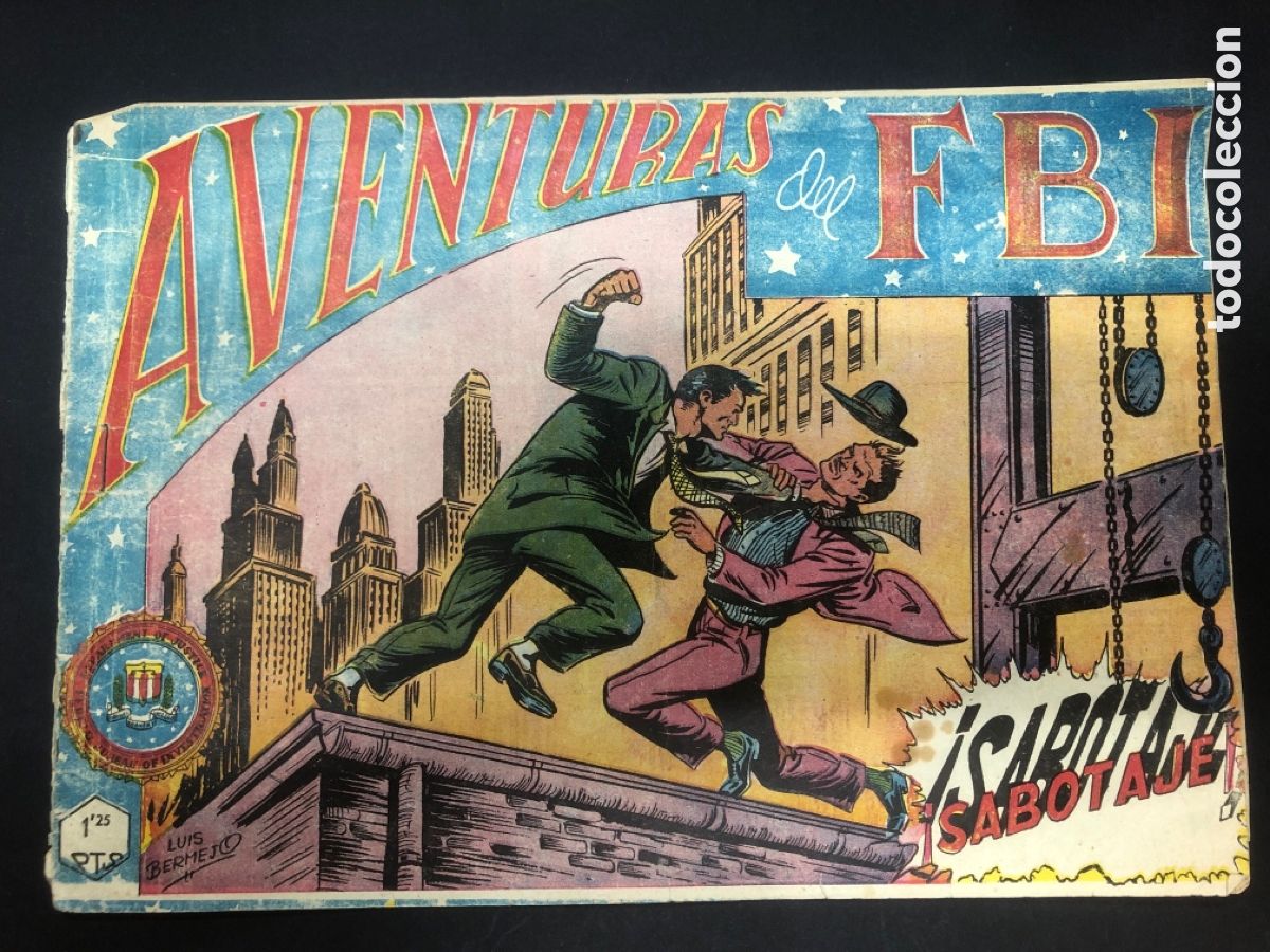 Tebeos: COMIC ORIGINAL AVENTURAS DEL FBI N&ordm; 3 EDITORIAL ROLLAN - Foto 1