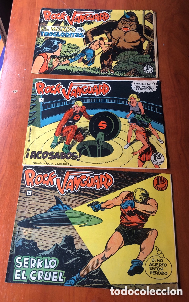 Tebeos: ROCK VANGUARD-N&Uacute;MEROS 2. 3. 5. -ORIGINAL-EDITORIAL ROLLAN-A&Ntilde;O 1961. - Foto 1