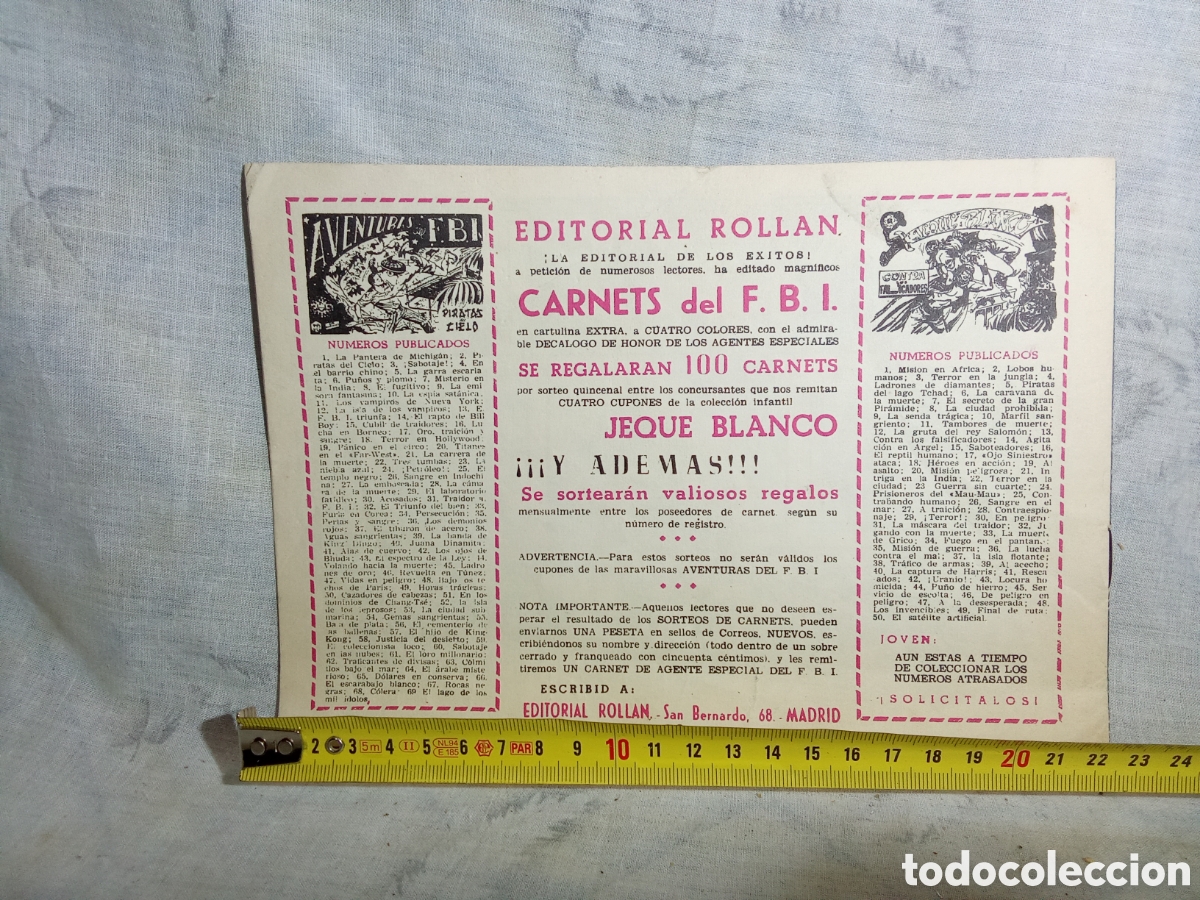 Tebeos: JEQUE BLANCO, &iexcl;TERROR! N&deg;29. ED. ROLLAN - Foto 3