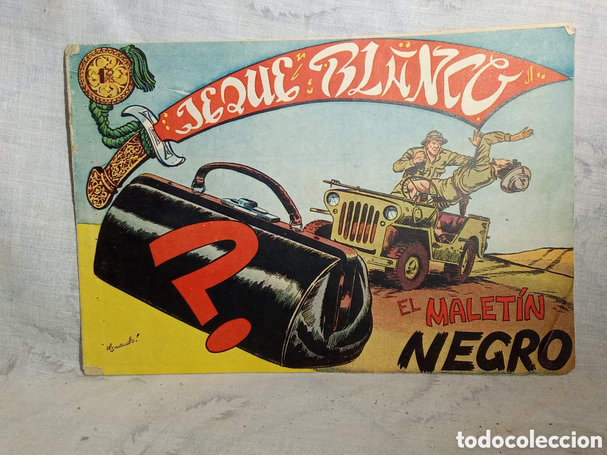 Tebeos: JEQUE BLANCO, EL MALET&Iacute;N NEGRO, N&deg;107. ED. ROLL&Aacute;N - Foto 1