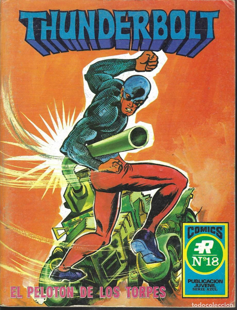 Tebeos: EDITORIAL ROLLAN -- SERIE AZUL -- THUNDERBOLT -- N&ordm; 18 EL PELOT&Oacute;N DE LOS TORPES - Foto 1