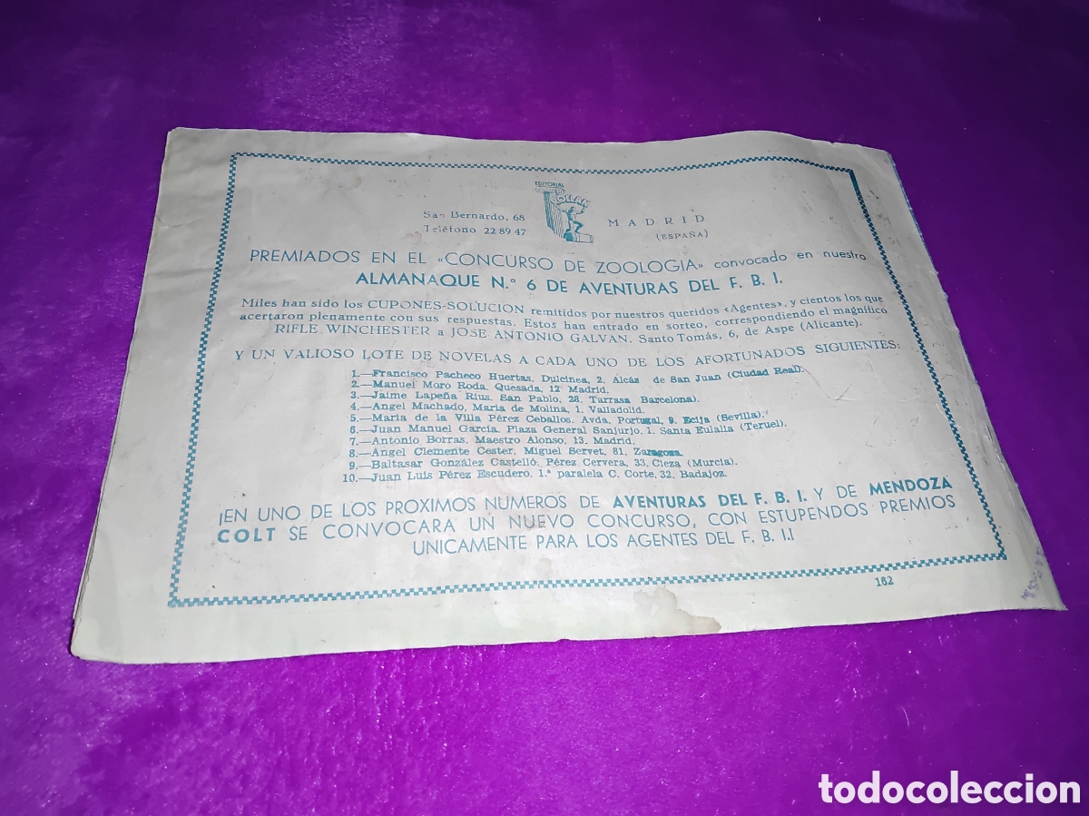 Tebeos: AVENTURAS DEL FBI N&Uacute;MERO 162 - Foto 3