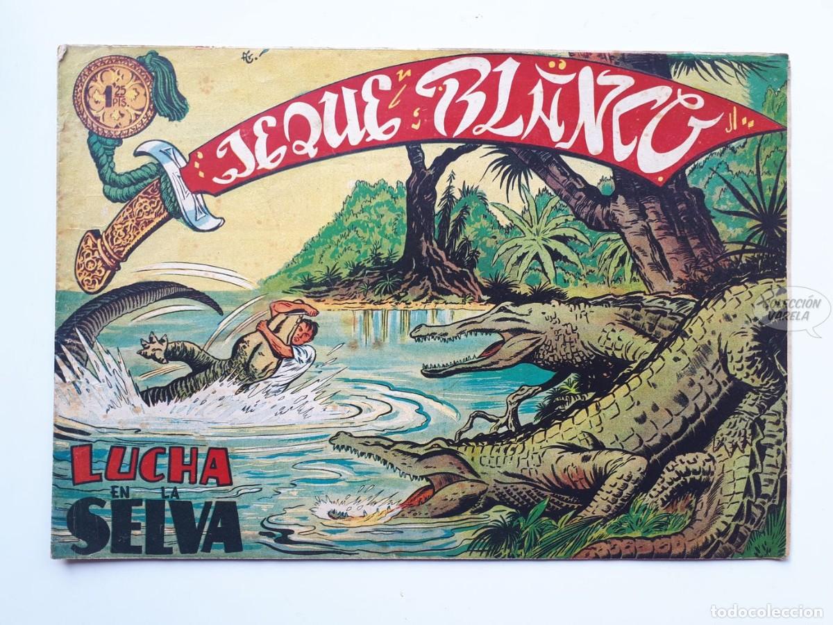 Tebeos: Jeque Blanco n&ordm; 67 - Lucha en la selva - Rollan - Foto 1