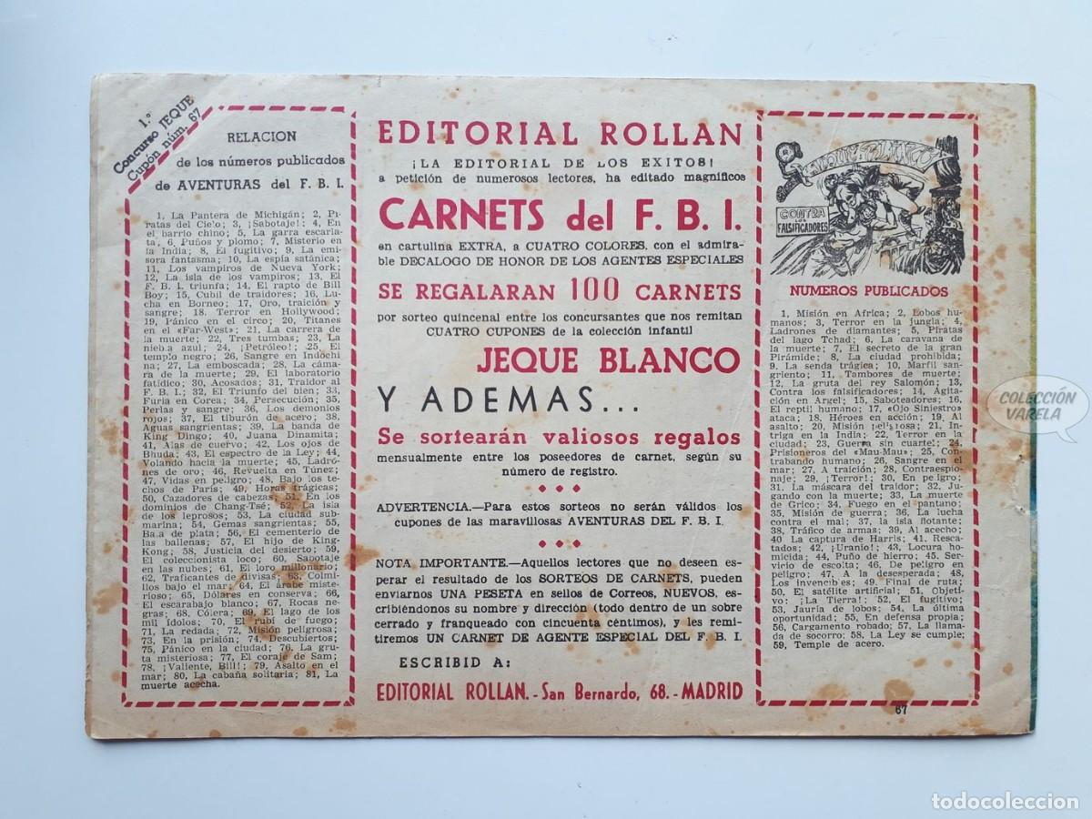 Tebeos: Jeque Blanco n&ordm; 67 - Lucha en la selva - Rollan - Foto 2