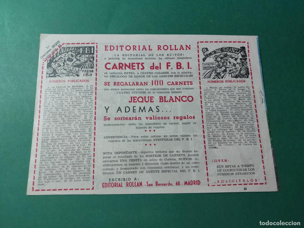 Tebeos: Jeque Blanco N&ordm; 48 Editorial Rollan 1952 - Foto 2