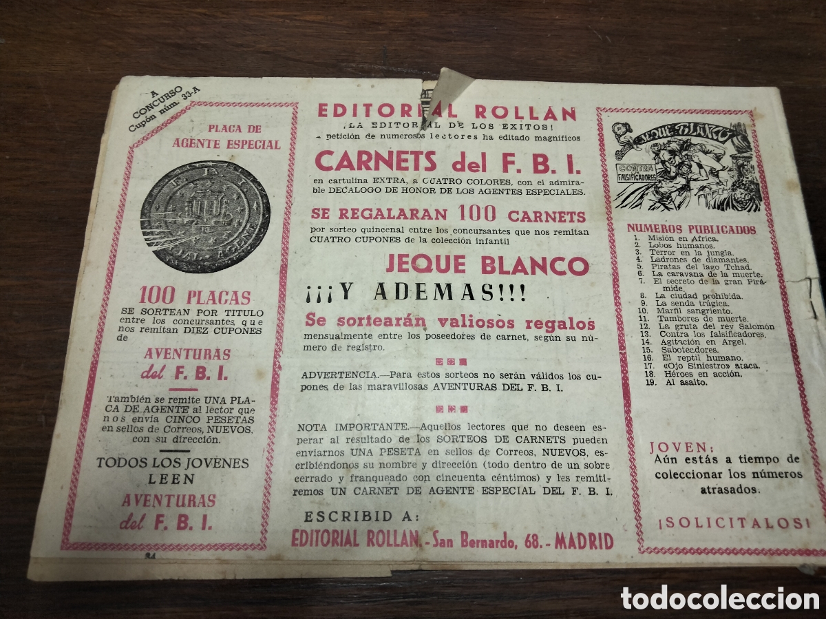 Tebeos: Aventuras del FBI, Persecuci&oacute;n - Foto 2