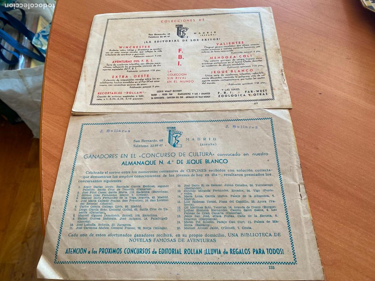 Tebeos: JEQUE BLANCO LOTE N&ordm; 107 Y 135 (ORIGINAL ROLLAN) (COB97) - Foto 2
