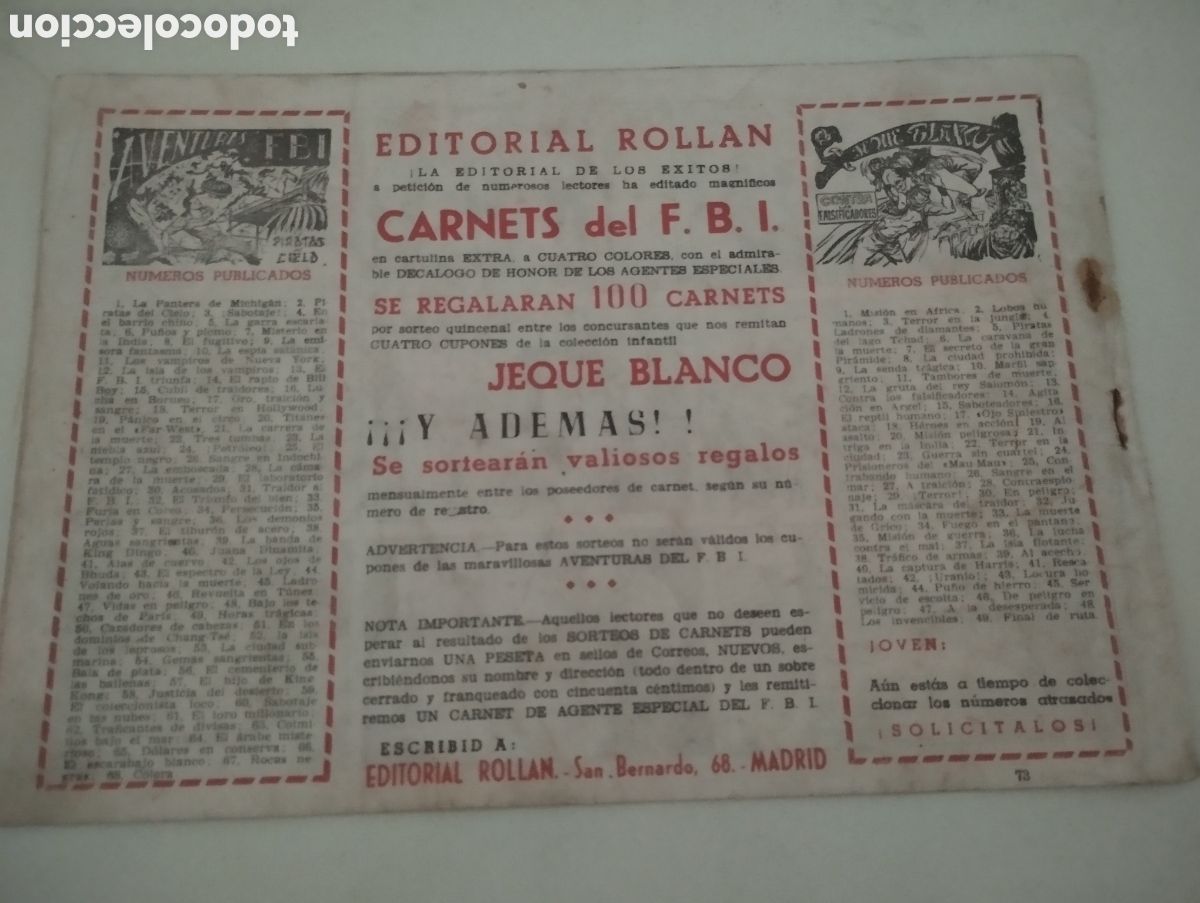 Tebeos: !Aventuras del FBI en la prision - Foto 2