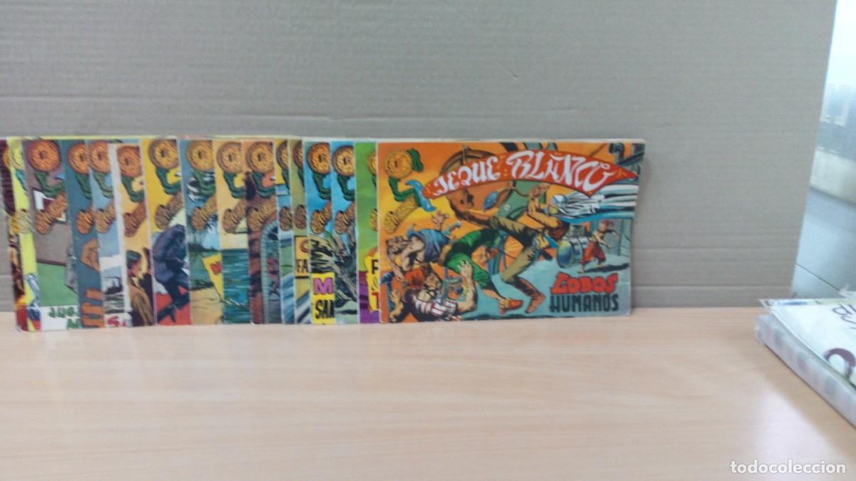 Tebeos: LOTE DE 17 EJEMPLARES DE LA COLECCION JEQUE BLANCO - Foto 1