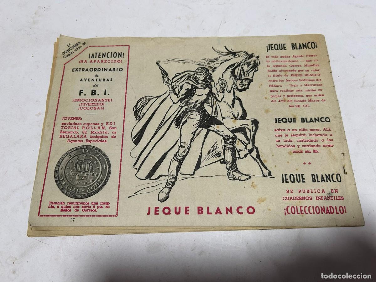Tebeos: Aventuras del FBI comic de Editorial ROLLAN N&ordm; 27 (original) - Foto 2