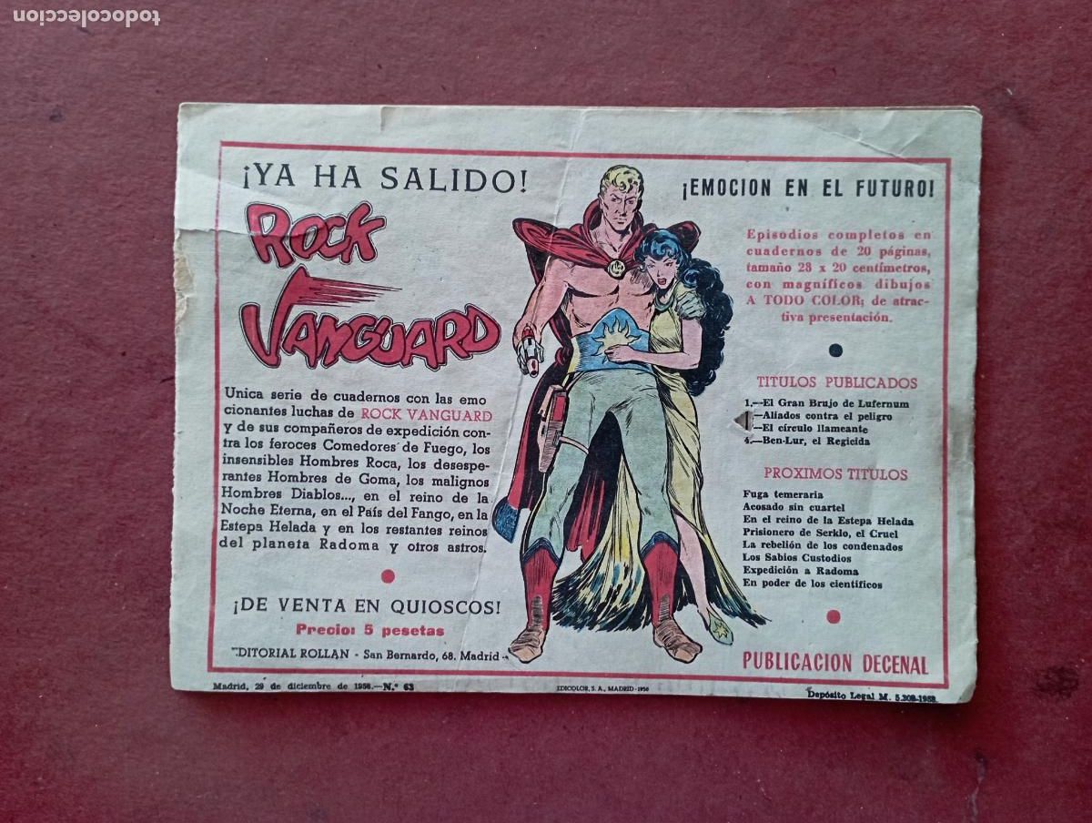 Tebeos: MENDOZA COLT ORIGINAL N&ordm; 63 - EDI. ROLLAN - Foto 2