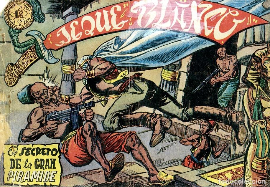 Tebeos: Jeque Blanco / El Secreto de la Gran Piramide / n.7 (A1) - Foto 1