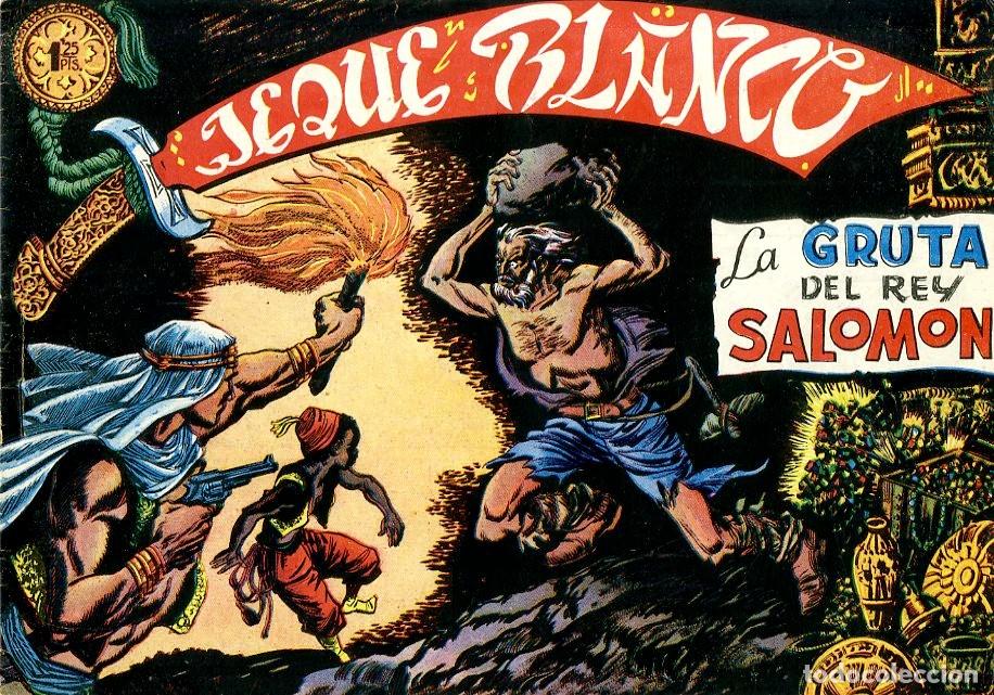Tebeos: Jeque Blanco / La Gruta del Rey Salomon / n.12 (A1) - Foto 1