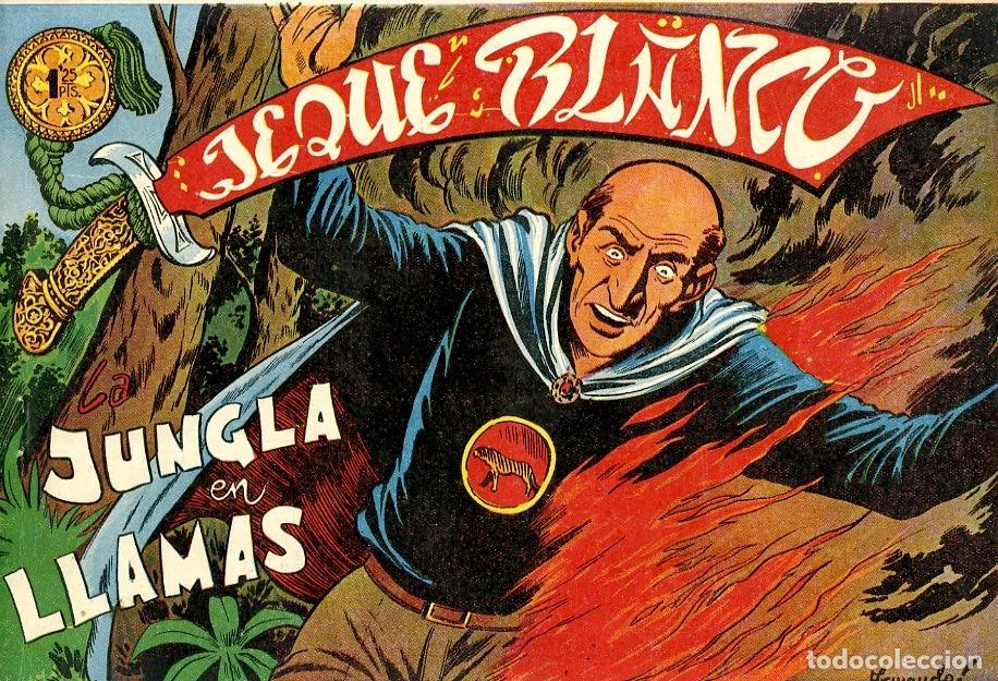 Tebeos: Jeque Blanco / La Jungla en Llamas / n.113 (A1) - Foto 1