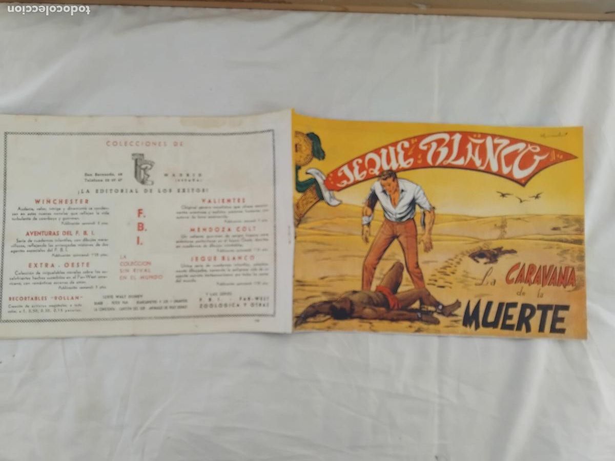Tebeos: JEQUE BLANCO N&ordm; 104 EDITORIAL ROLLAN 1952. - Foto 1