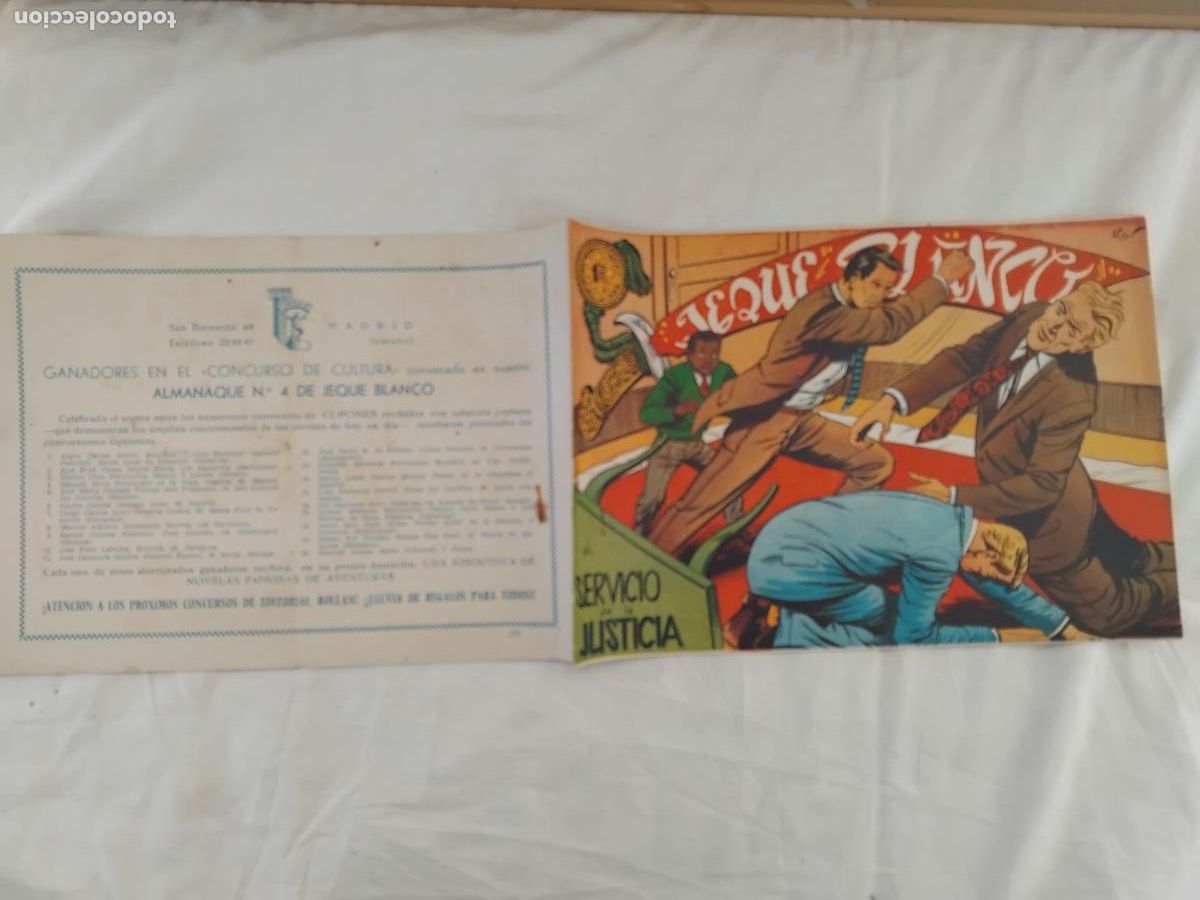 Tebeos: JEQUE BLANCO N&ordm; 132 EDITORIAL ROLLAN 1952. - Foto 1