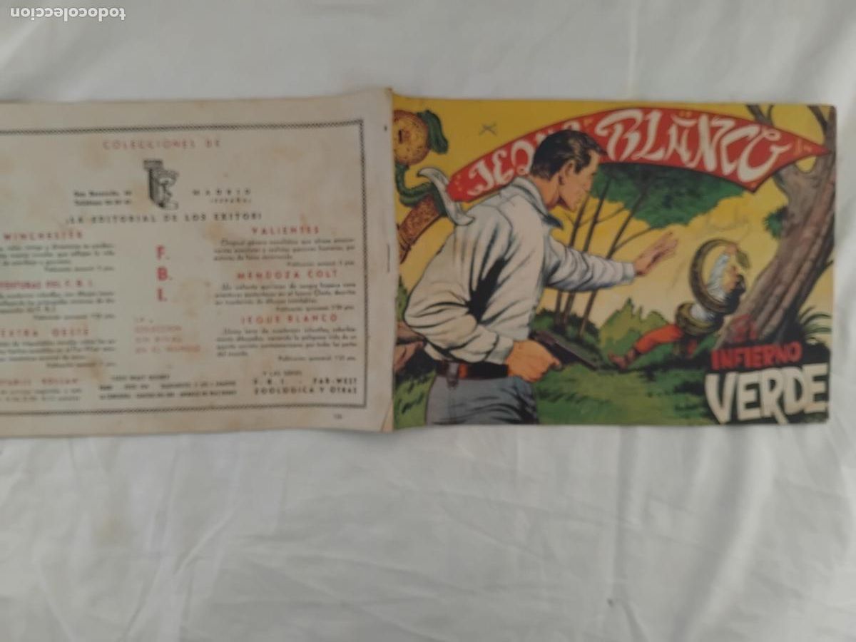 Tebeos: JEQUE BLANCO N&ordm; 126 EDITORIAL ROLLAN 1952. - Foto 1