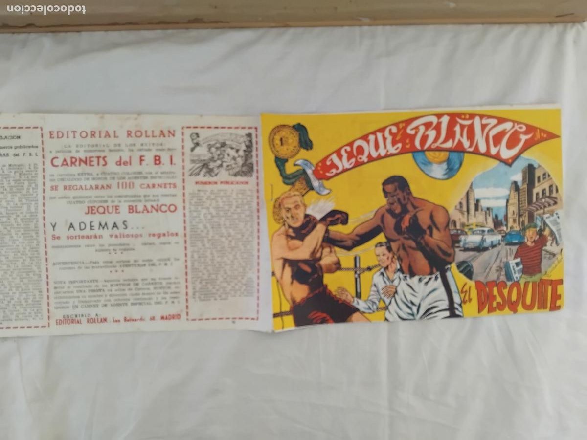 Tebeos: JEQUE BLANCO N&ordm; 72 EDITORIAL ROLLAN 1952. - Foto 1