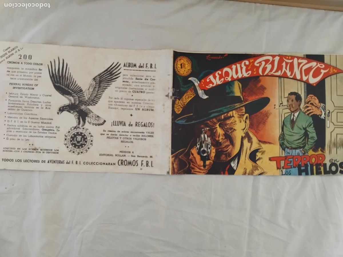 Tebeos: JEQUE BLANCO N&ordm; 85 EDITORIAL ROLLAN 1952. - Foto 1