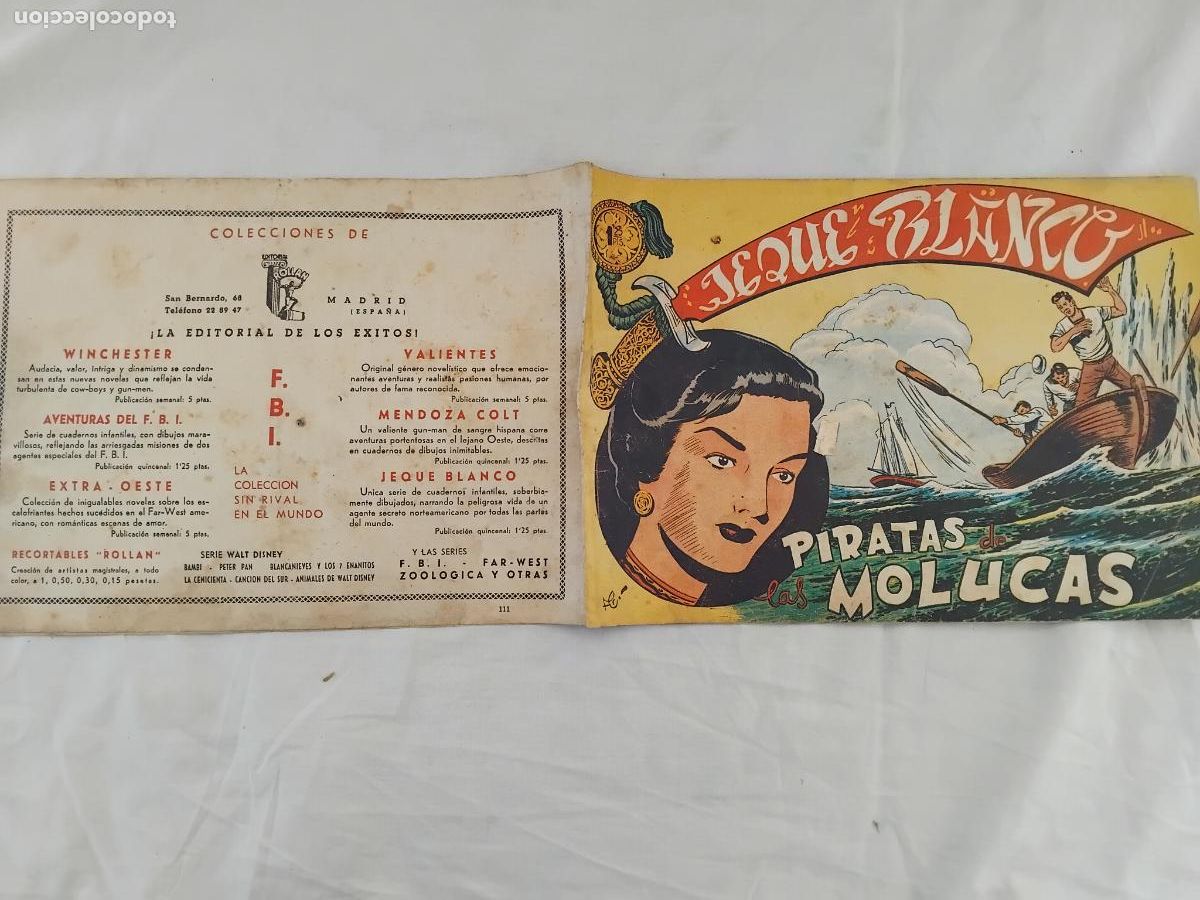 Tebeos: JEQUE BLANCO N&ordm; 111 EDITORIAL ROLLAN 1952. - Foto 1