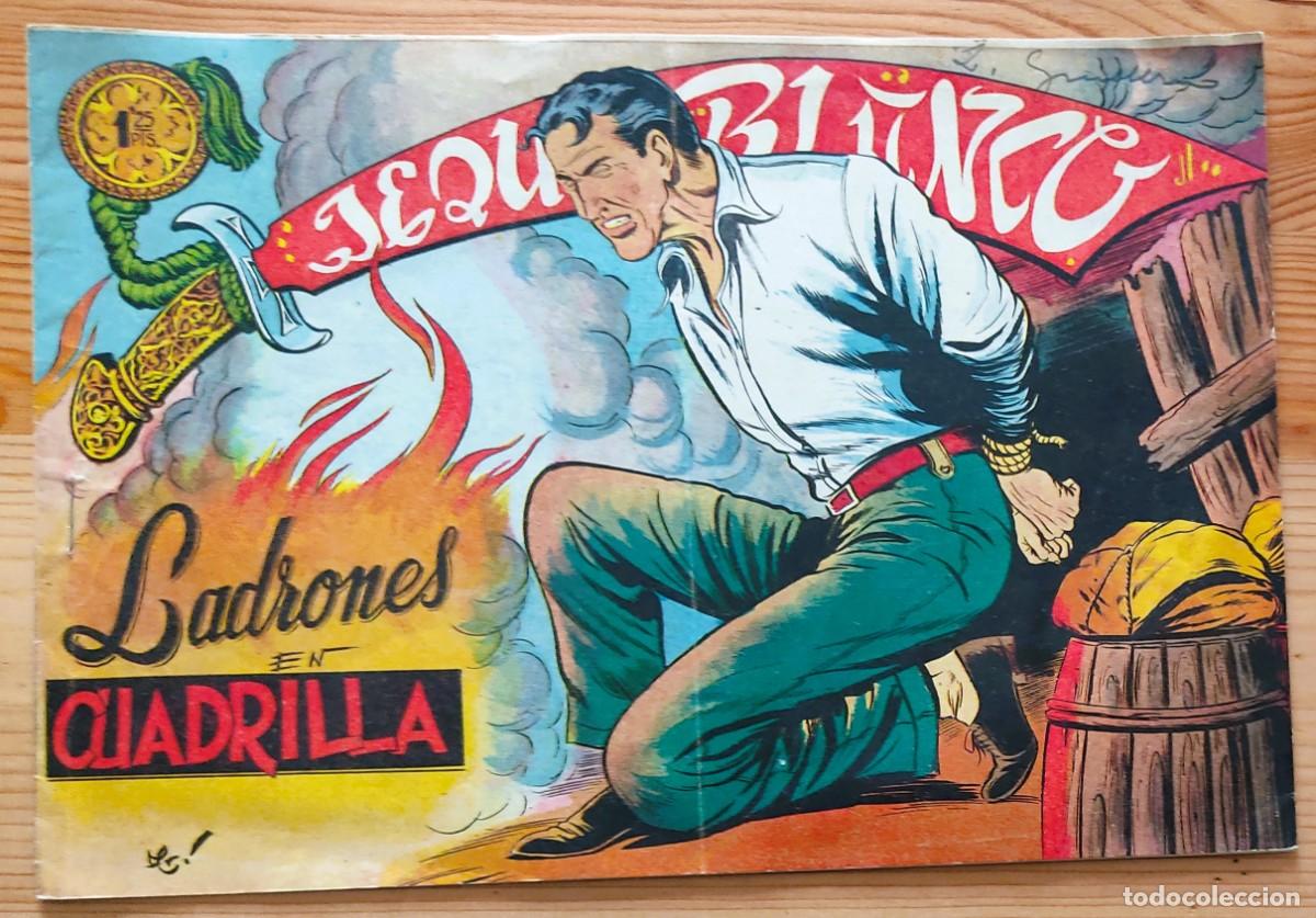 Tebeos: ORIGINAL DE &Eacute;POCA - JEQUE BLANCO N&ordm; 134 - LADRONES DE CUADRILLA - EDITORIAL ROLLAN - Foto 1