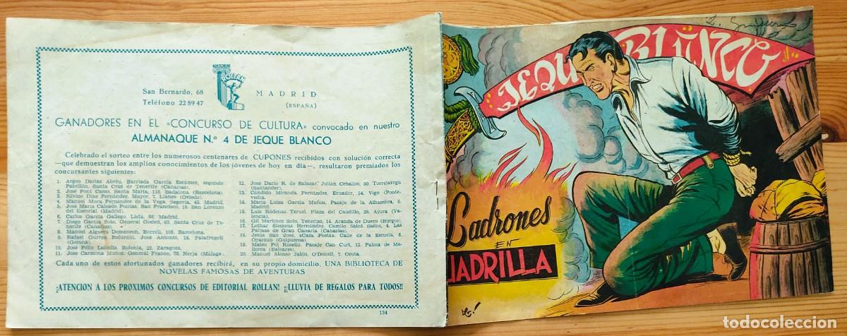 Tebeos: ORIGINAL DE &Eacute;POCA - JEQUE BLANCO N&ordm; 134 - LADRONES DE CUADRILLA - EDITORIAL ROLLAN - Foto 2