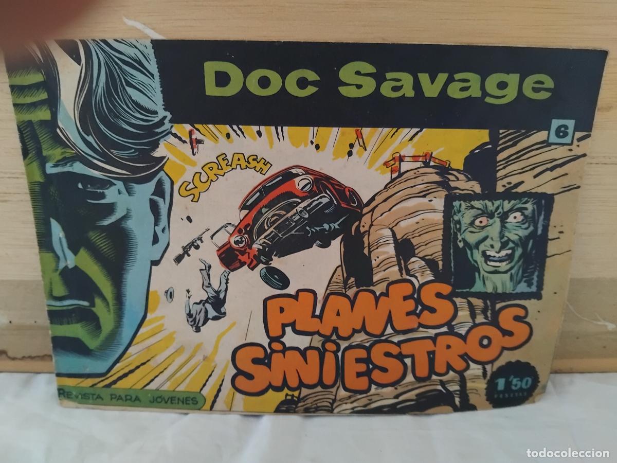 Tebeos: DOC SAVAGE N&ordm; 6. PLANES SINIESTROS. ROLLAN 1961 ORIGINAL. - Foto 1