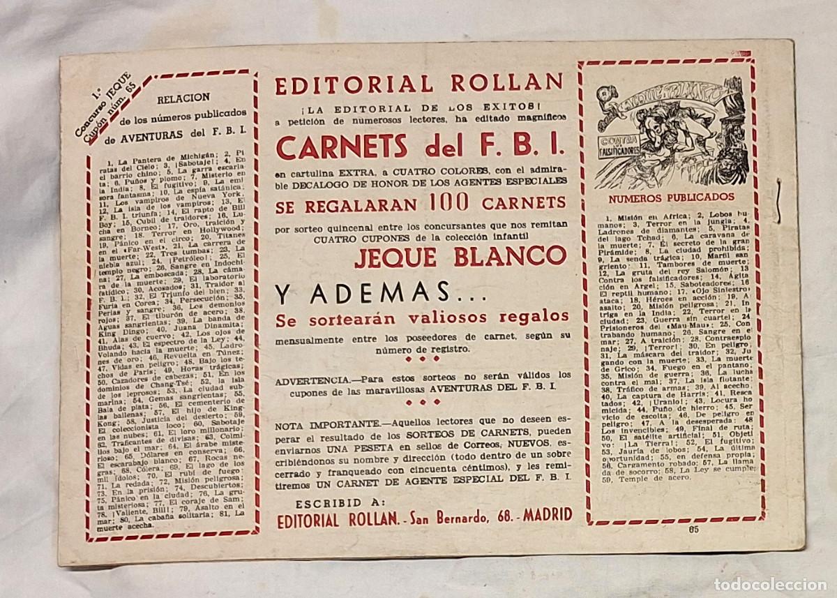 Tebeos: Jeque Blanco n&ordm; 65 Edit Roll&aacute;n a&ntilde;o 52 Original - Foto 2