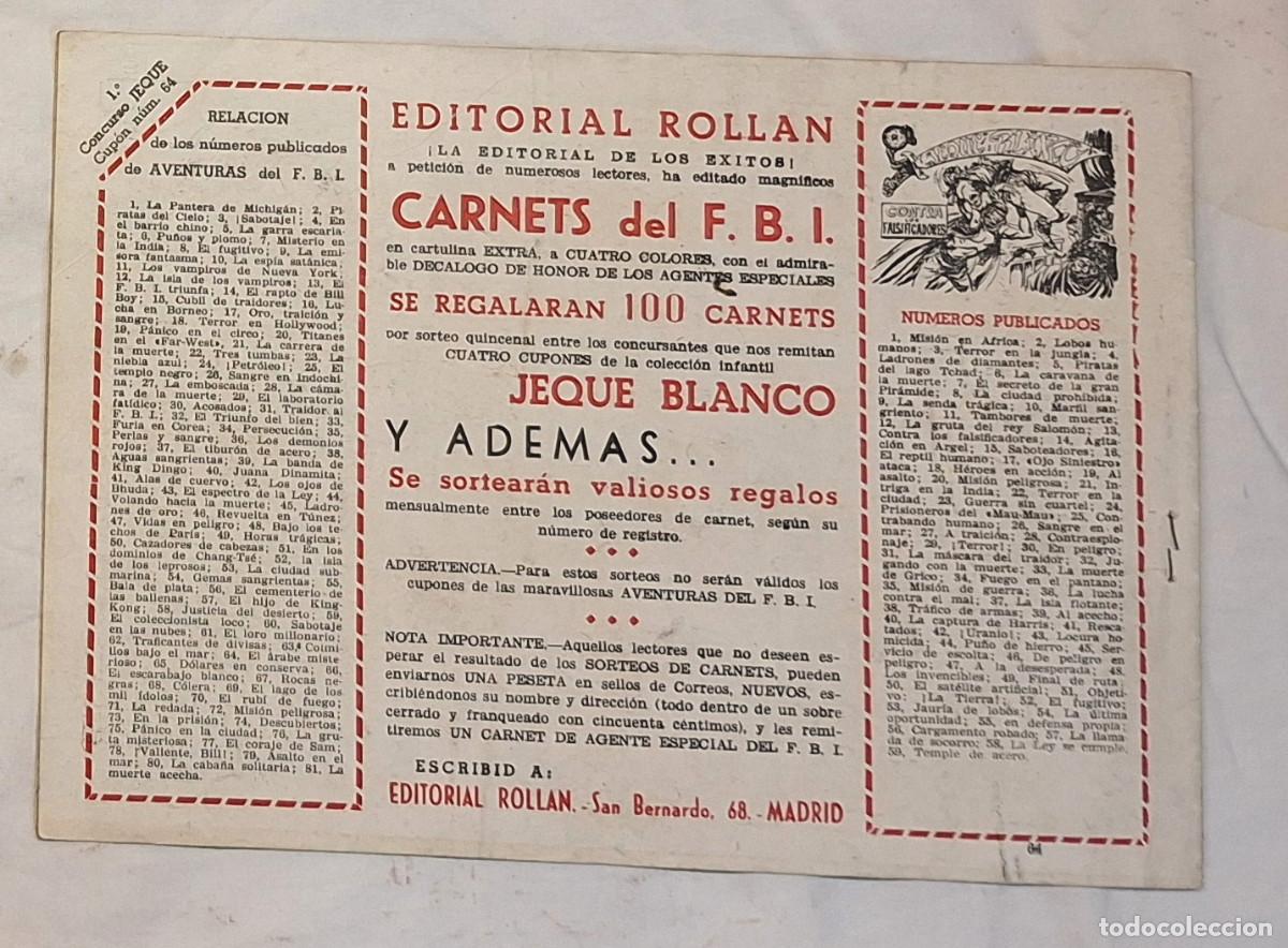 Tebeos: Jeque Blanco n&ordm; 64 Edit Roll&aacute;n a&ntilde;o 52 Original - Foto 2