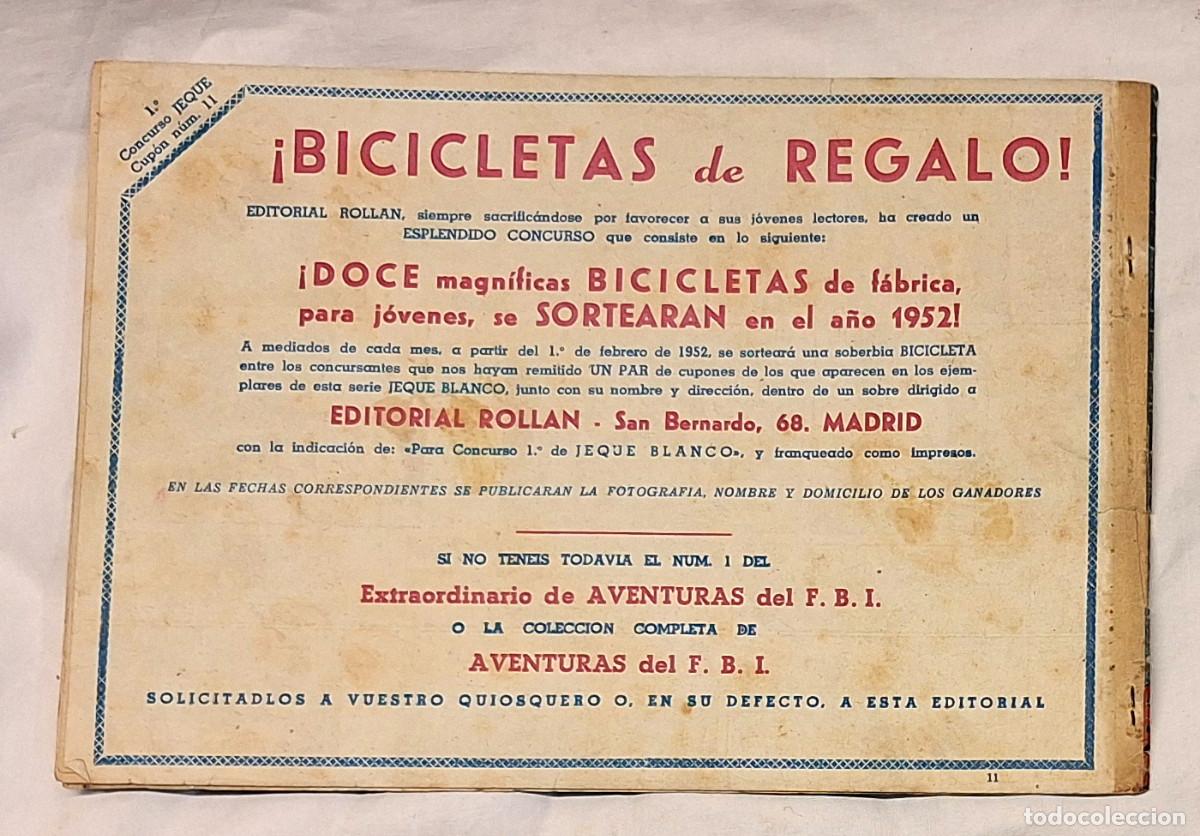 Tebeos: Jeque Blanco n&ordm; 11 Edit Roll&aacute;n a&ntilde;o 52 Original - Foto 2