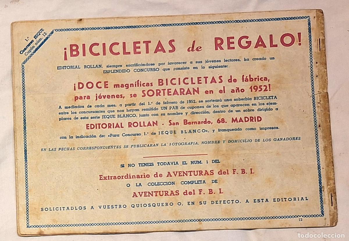 Tebeos: Jeque Blanco n&ordm; 12 Edit Roll&aacute;n a&ntilde;o 52 Original - Foto 2