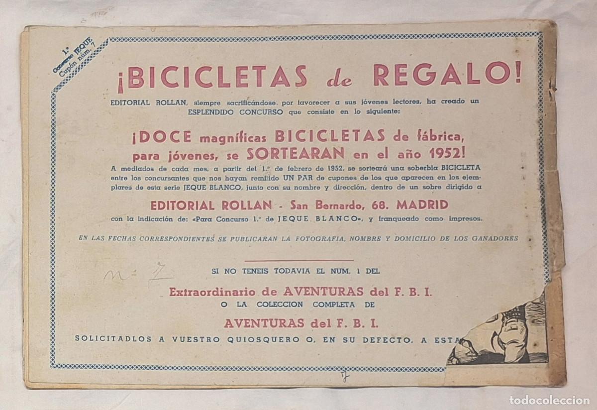 Tebeos: Jeque Blanco n&ordm; 7 Edit Roll&aacute;n a&ntilde;o 52 Original - Foto 2